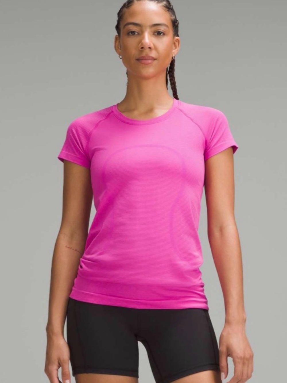 Lululemon Swiftly Tech Short-Sleeve Shirt 2.0 *Hip Length Sz 12 W3HF2S Athletic